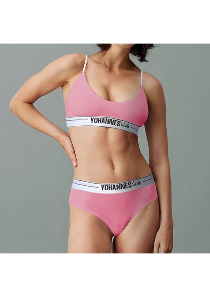 Yohannesclub, Kadın, Iç Çamaşırı Takımı, (Bralet-Hipster), Pudra
