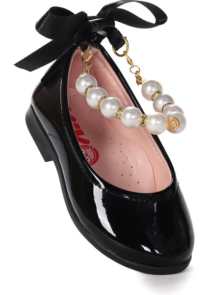 Blanch İncili Lastikli Kız Bebek Babet Ayakkabı