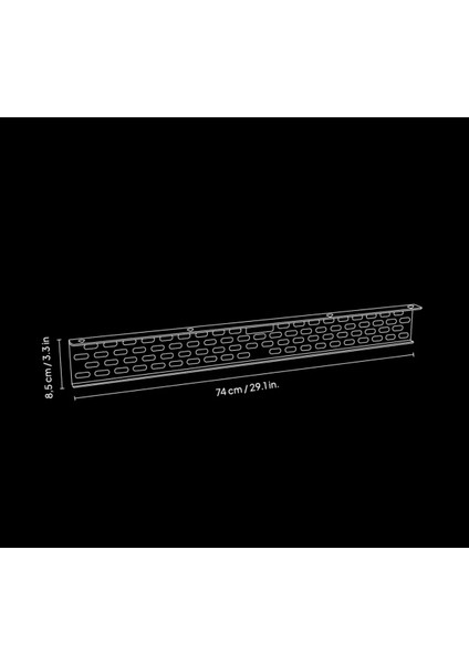75 cm Kablo Organizeri Masa Altı Kablo Düzenleyici - Büyük Boy Premium Metal Kablo Organizer indirimleri