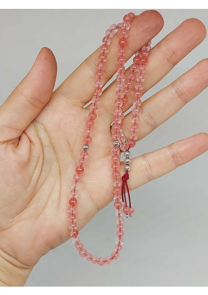 Gül Kuvars Taşı 99LUK Tesbih 4mm (45212) indirimleri