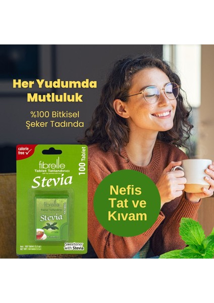Stevia Tatlandırıcı 100 Tablet