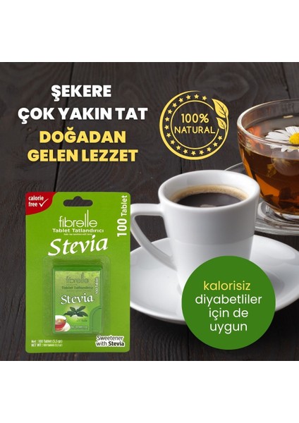 Stevia Tatlandırıcı 100 Tablet