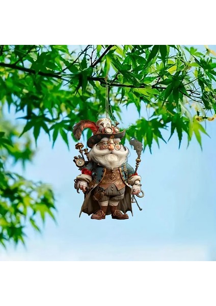 2d Akrilik Noel Baba Anahtarlık