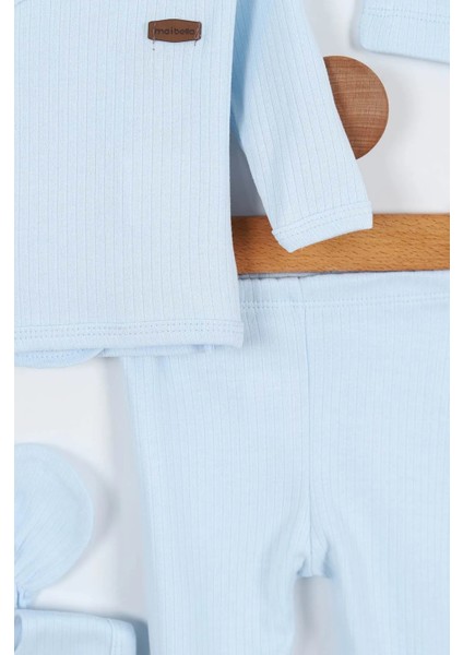 Yeni Düz Desenli Erkek Bebek Hastane Çıkışı Bebek Kıyafetleri Yenidoğan Hastane Çıkış Seti 5 Li fiyatları