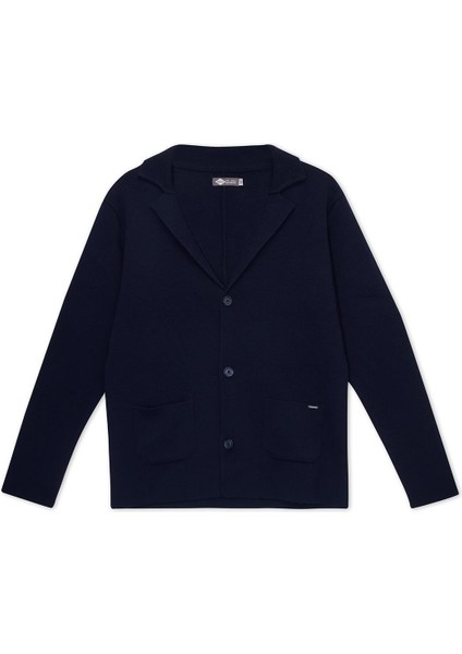 Klasik Yaka Slim Fit Lacivert Erkek Kazak 241 Lcm 242007 Merlo Lacıvert