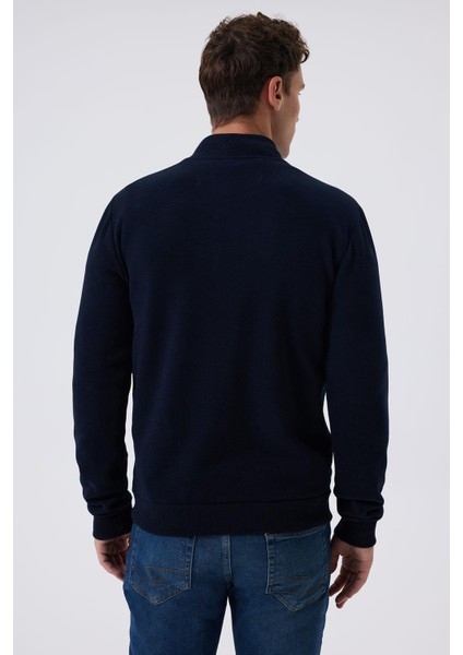 Dik Lacivert Erkek Sweatshirt 241 Lcm 241013 Newjump Lacıvert