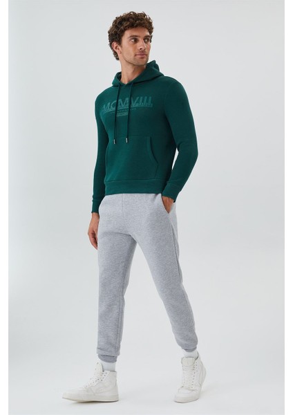 Kapüşon Yaka Zümrüt Yeşili Erkek Sweatshirt 231 Lcm 241016 Garen Zãœmrãœt Yeåä
