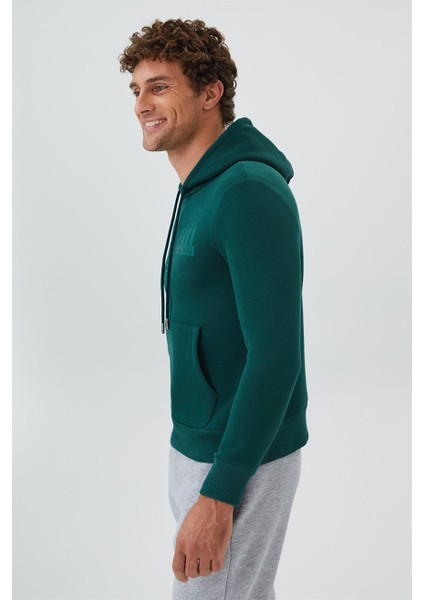 Kapüşon Yaka Zümrüt Yeşili Erkek Sweatshirt 231 Lcm 241016 Garen Zãœmrãœt Yeåä modelleri