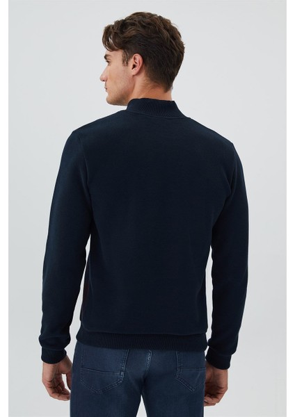 Fermuarlı Yaka Lacivert - Bordo Erkek Sweatshirt231 Lcm 241050 Barn Lacivert-Bordo fırsatları