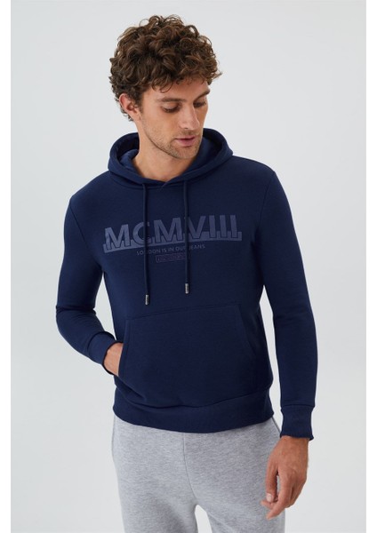 Kapüşon Yaka Lacivert Erkek Sweat Shirt 231 Lcm 241016 Garen fiyatları