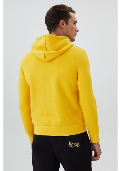 Kapüşon Yaka Koyu Sarı Erkek Sweatshirt 231 Lcm 241016 Garen K.sarı fırsatları