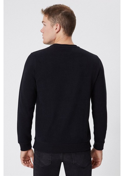 O Yaka Siyah Erkek Sweatshirt 231 Lcm 241011 Newdwade Siyah