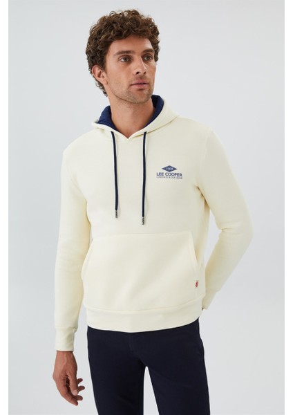 Kapüşon Yaka Kırık Beyaz Erkek Sweatshirt 231 Lcm 241013 Fabıan Kırık Beyaz modelleri