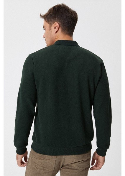 O Yaka Yeşil Erkek Sweatshirt 231 Lcm 241010 Newblend Yesıl