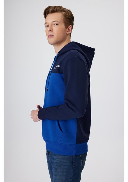 Kapüşon Yaka Lacivert Erkek Sweatshirt 231 Lcm 241017 Juno Lacä°vert-Ä°ndä