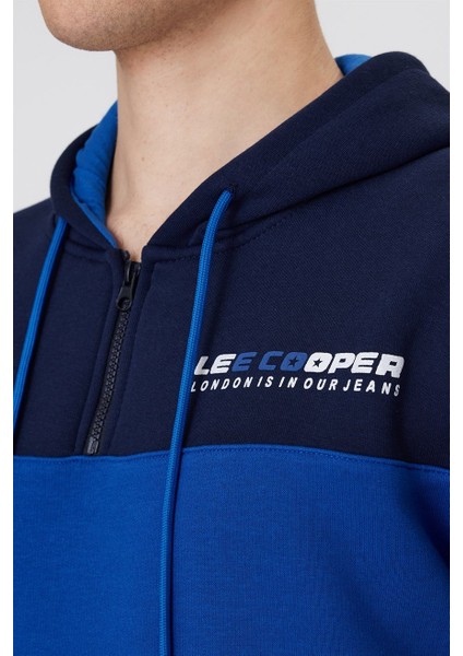 Kapüşon Yaka Lacivert Erkek Sweatshirt 231 Lcm 241017 Juno Lacä°vert-Ä°ndä
