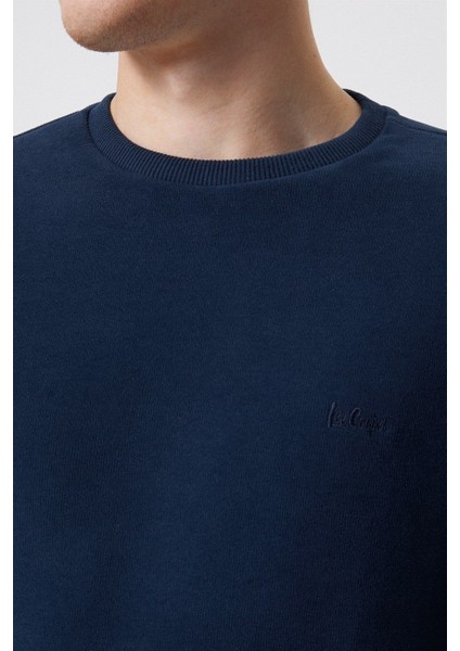 O Yaka Açik Lacivert Erkek Sweatshirt 231 Lcm 241011 Newdwade A.lacivert