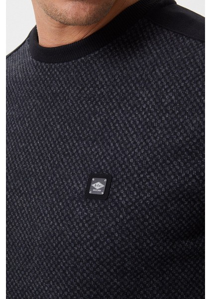 O Yaka Siyah - Antrasit Erkek Sweatshirt 231 Lcm 241009 Ethan Siyah - Antra indirimleri