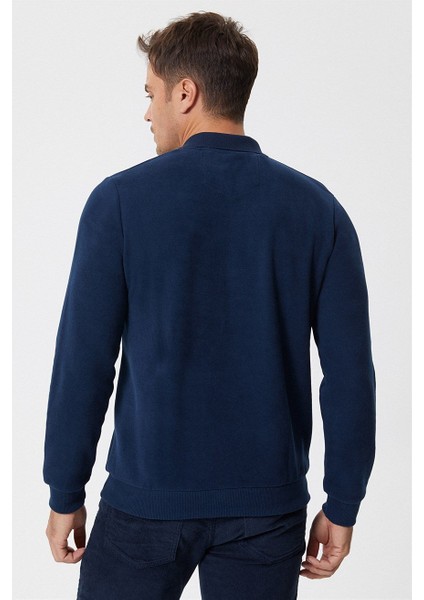 Newblend Erkek Polo Yaka Sweatshirt A.lacivert fırsatları