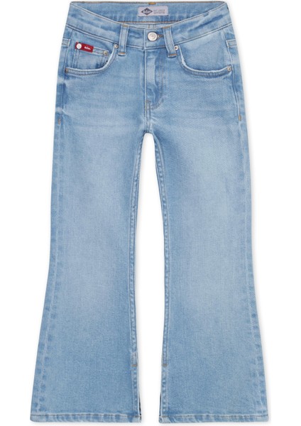 Normal Bel Kadın Denim Pantolon 242 Lcg 121007 Flare Easter Blue