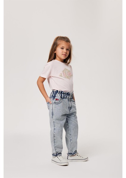 Lastikli Bel Açık Mavi Kadın Denim Pantolon 232 Lcg 121004 Bella Lıght Blue fiyatları