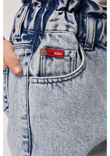 Lastikli Bel Açık Mavi Kadın Denim Pantolon 232 Lcg 121004 Bella Lıght Blue fırsatları