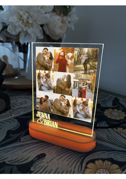 Kişiye Özel LED Işıklı Fotoğraf Çerçevesi Hediye