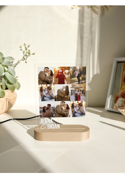 Kişiye Özel LED Işıklı Fotoğraf Çerçevesi Hediye modelleri