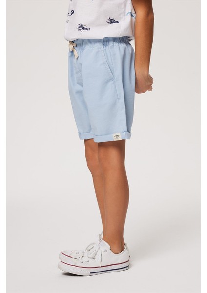 Lastikli Bel Normal Açık Mavi Erkek Şort 232 Lcb 221006 Pool A.mavi modelleri