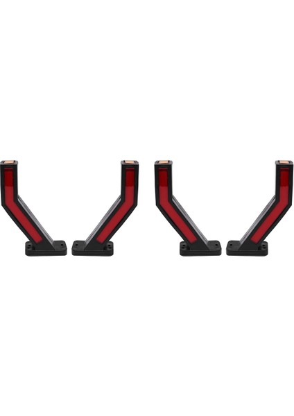 4x Römork LED Yan Işaretleyici Aydınlatma Anahat Işaretleyici Kamyon Işık Van Römork 12-24V Için LED Işıklar (Yurt Dışından)