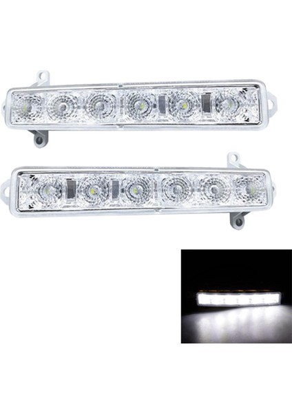 4x Araba L + R LED Drl Sis Lambası C1 06-17 C3 15-19 Otomatik Sürüş Lambası Gündüz Çalışan Işık Tampon Lambası (Yurt Dışından)