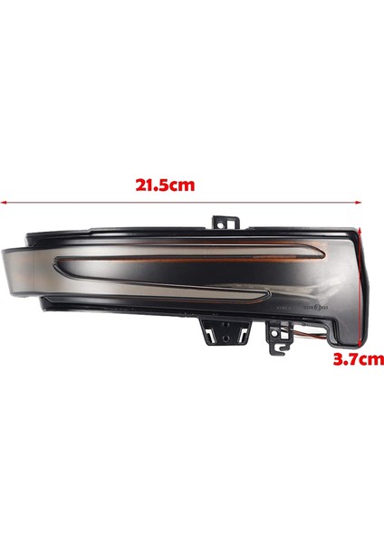 2x Araç Dikiz Aynası LED Dinamik Dönüş Sinyali Işık Göstergesi Flaşör - Sce Gla W176 W246 (Yurt Dışından)