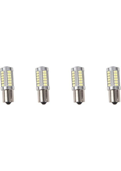 BA15S 12V Beyaz LED Sidelight Araç Ampulü 1156 P21W Gümüş 33-Led (Yurt Dışından)