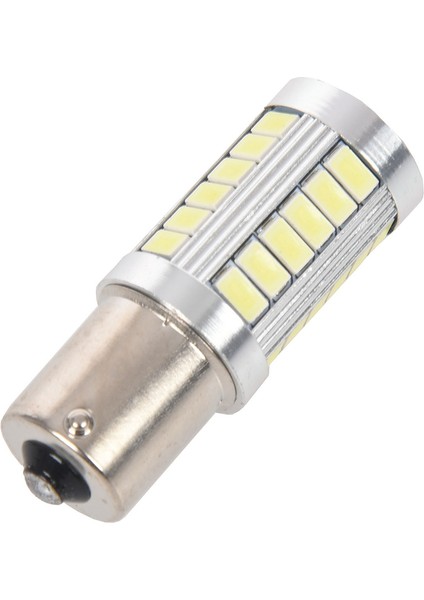 BA15S 12V Beyaz LED Sidelight Araç Ampulü 1156 P21W Gümüş 33-Led (Yurt Dışından)