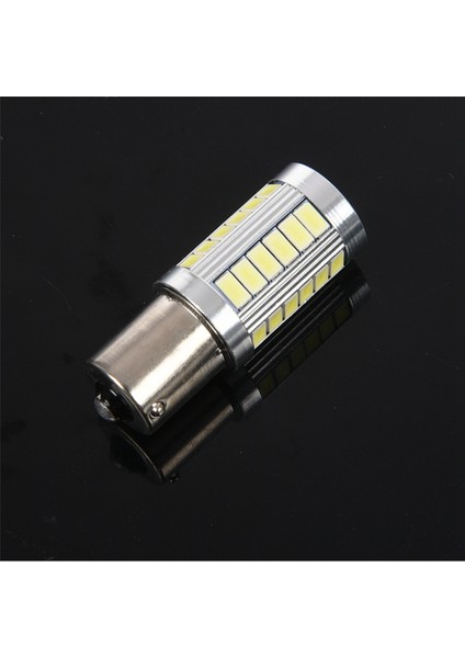 BA15S 12V Beyaz LED Sidelight Araç Ampulü 1156 P21W Gümüş 33-Led (Yurt Dışından)