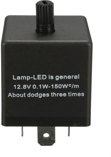 10X 12 V 3 Pin LED Ayarlanabilir Araba Flaşör Flaş Röle Dönüş Sinyali Işık Göstergesi Için (Yurt Dışından)