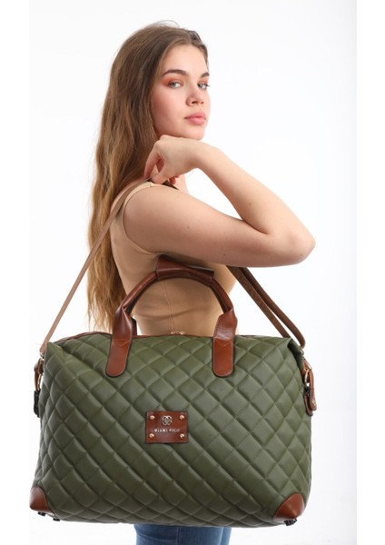 Miami Polo Haki Kapitone Kolay Temizlenebilir El ve Omuz Askılı Plaj, Piknik, Seyahat, Spor Çanta fiyatları