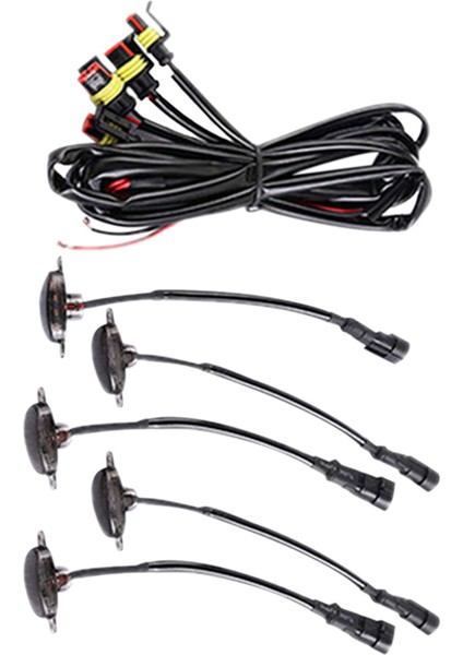 Durango 2011-2021 Için 5pcs Ön Izgara Işıkları LED Sarı Işıklar (Yurt Dışından)
