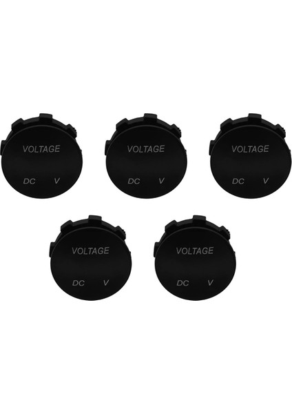 5x Gerilim Ölçer Evrensel Voltmetre Dijital Ekran Suya Dayanıklı LED Yeşil Renk 12V-24V Dc Için (Yurt Dışından)