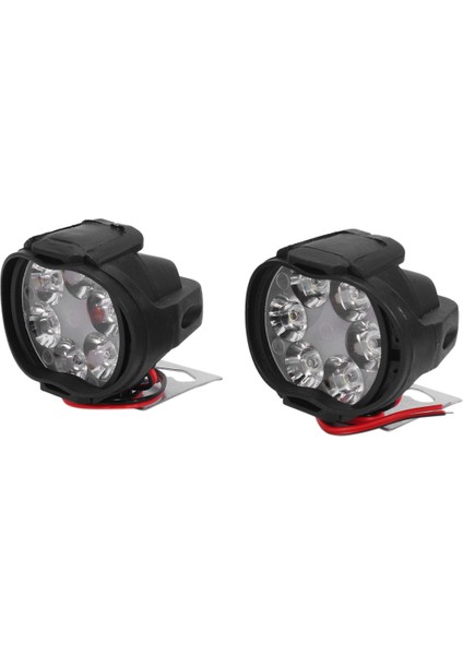 10 Adet 6 Ledmotorcycle Işık Far Düzeneği 10W 1000LM+ANAHTARI Evrensel Scooter Sis Spot Işığı 6000K Beyaz (Yurt Dışından) fiyatları