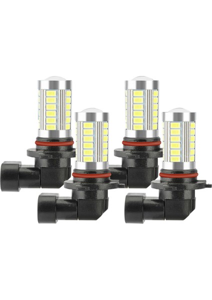 4x 9005 9006 LED Far Ampulleri Yüksek Düşük Huzmeli Kit Hb3 Hb4 6500K Süper Beyaz (Yurt Dışından)