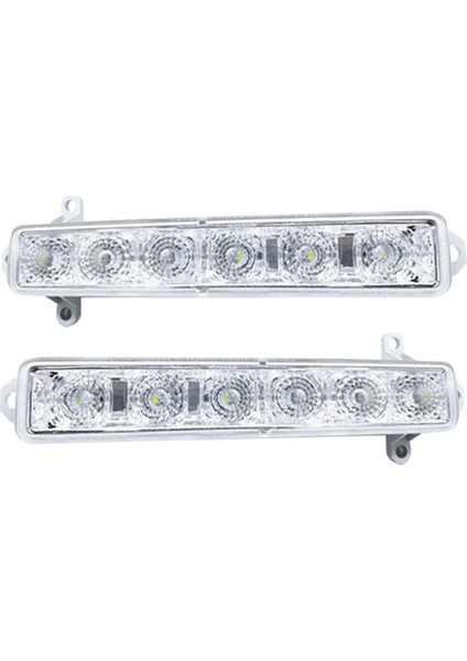 Araba L + R LED Drl Sis Lambası C1 06-17 C3 15-19 Otomatik Sürüş Lambası Gündüz Çalışan Işık Tampon Lambası (Yurt Dışından)