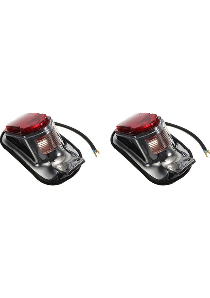 2x Evrensel Motosiklet Kuyruk Ampul Montaj Plakası Dönüş Sinyali Arka Kuyruk Fren Stop Lambası Choppers Cruiser Klasik (Yurt Dışından)