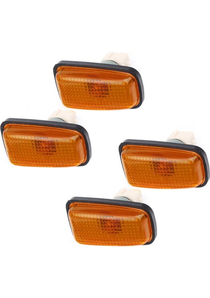4x Araba Amber Yan Işaretleyici Işık Işık Tekrarlayıcı Lamba Göstergesi 106 306 406 806 108 Için (Yurt Dışından)
