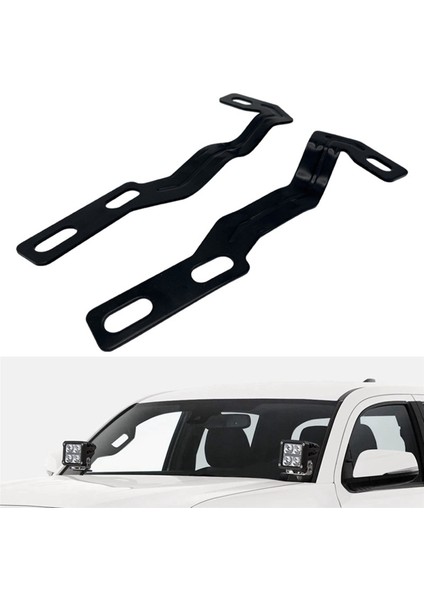 8x LED Işık Pod Metal Kaput Montaj Braketi Kiti 2016-2020 Için Hendek Kaput Işık Braketleri (Yurt Dışından) fırsatları