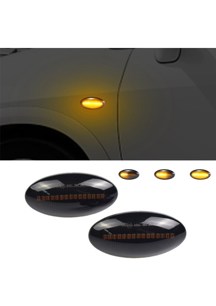 3x Araba Dinamik LED Yan Işaretleyici Işık Dönüş Sinyal Işığı Apv Alto Grand Vitara Jimny Sx4 (Yurt Dışından) modelleri