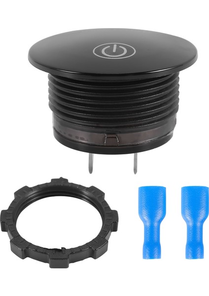 Pil Kapasitesi Ekran Voltmetre LED Dijital Gerilim Ölçer Dokunmatik Açık Kapalı Anahtarı Araba Motosiklet Dc 3 V-35 V Yeşil (Yurt Dışından)