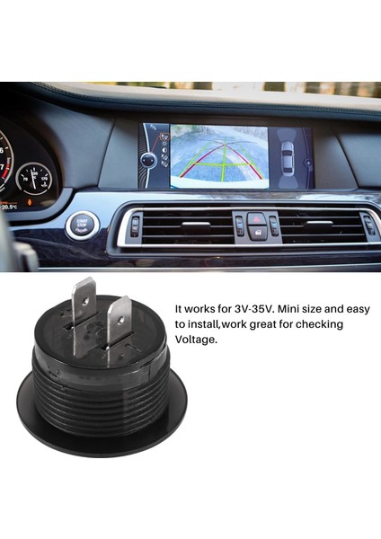 Pil Kapasitesi Ekran Voltmetre LED Dijital Gerilim Ölçer Dokunmatik Açık Kapalı Anahtarı Araba Motosiklet Dc 3 V-35 V Yeşil (Yurt Dışından) fırsatları