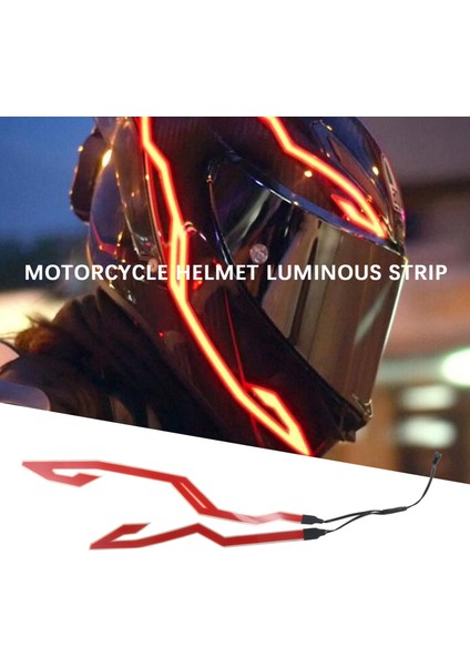 4pcs Motosiklet LED Gece Lambası Sürme Sinyali Kask El Soğuk Işık 3 Modu Bisiklet Kaskı LED Işık Şeridi Kiti Bar (Kırmızı) (Yurt Dışından) fiyatları