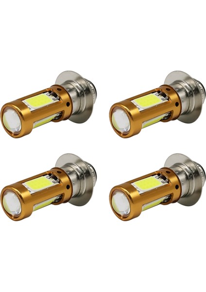 4x H6M PX15D P15D LED Farlar Hi-Lo Işın Ampul Motosiklet Scooter Moped Kafa Işık Lambası Beyaz 1500LM 12-30 V (Yurt Dışından)